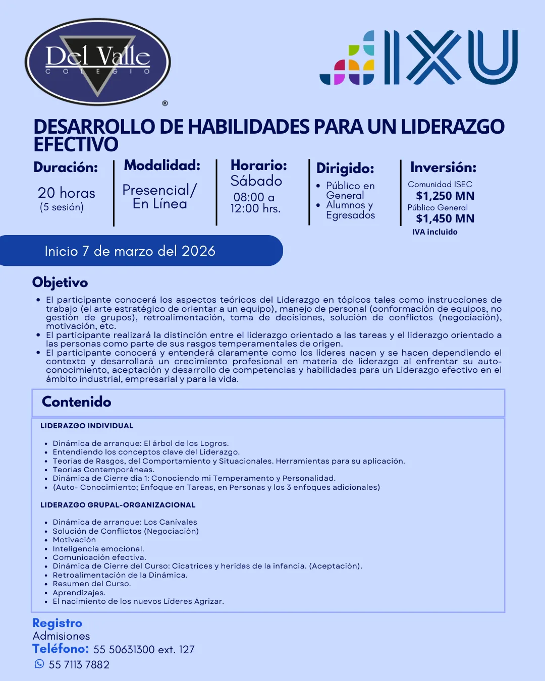 Curso Desarrollo de habilidades para un liderazgo efectivo