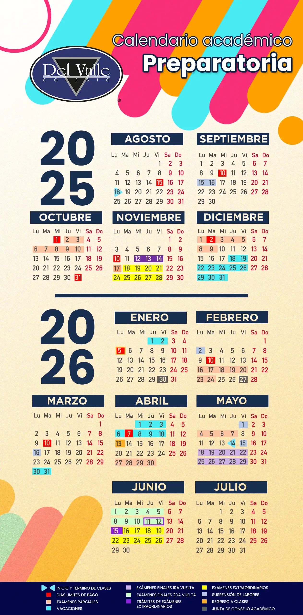 Calendario Preparatoria